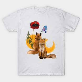 Fox and poppy T-Shirt